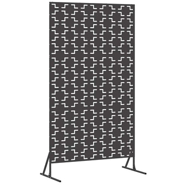 vidaXL Sichtschutz Schwarz 100 x 50 x 180 cm Stahl