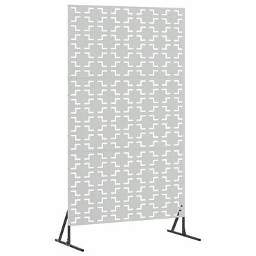 vidaXL Sichtschutz Grau 100 x 50 x 180 cm Stahl