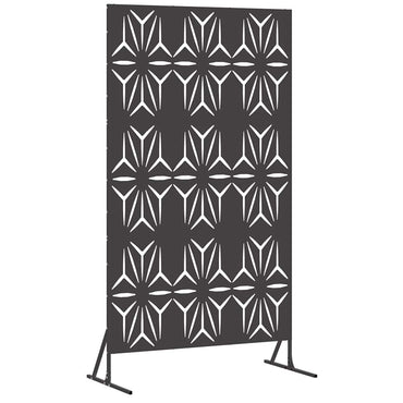 vidaXL Sichtschutz Schwarz 100 x 50 x 180 cm Stahl