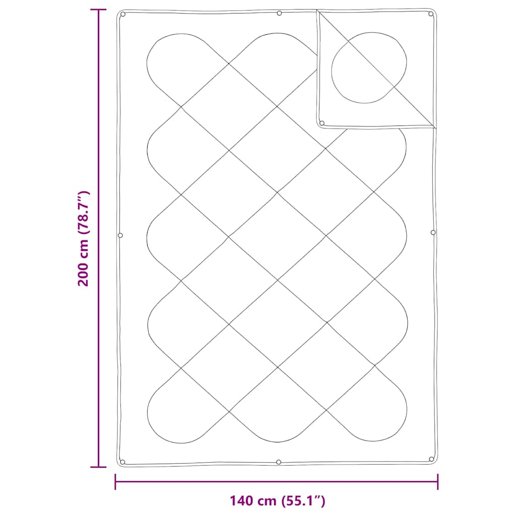 vidaXL 2-in-1 Bettdecke Weiß 140 x 200 cm Polyester