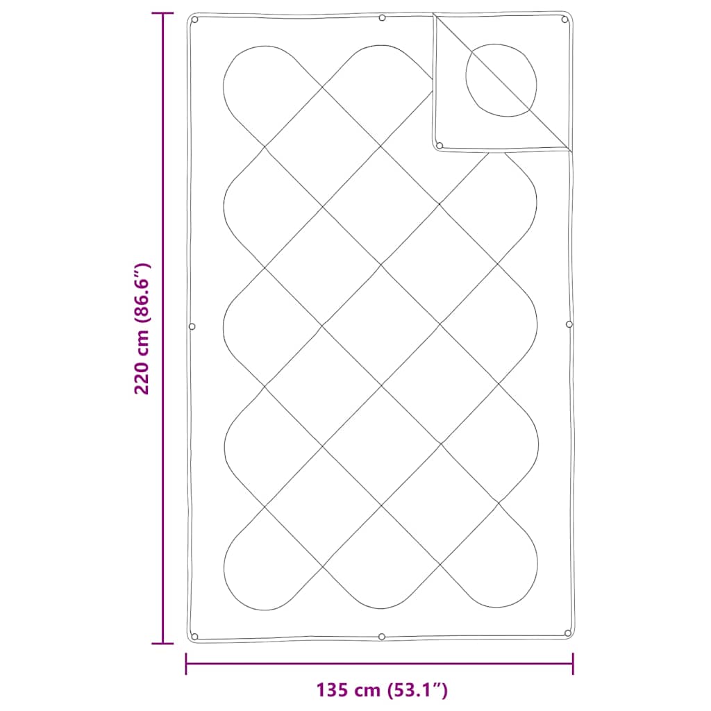 vidaXL 2-in-1 Bettdecke Weiß 135 x 220 cm Polyester