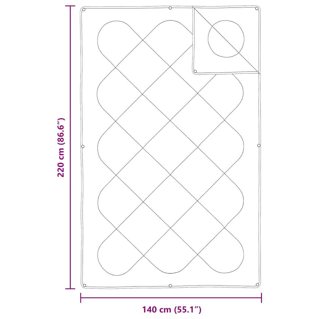 vidaXL 2-in-1 Bettdecke Weiß 140 x 220 cm Polyester