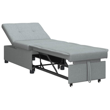 Canapé-lit extensible vidaXL gris clair 194 x 50 x 82 cm contreplaqué