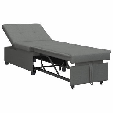 vidaXL Canapé-lit gigogne gris foncé 194 x 50 x 82 cm contreplaqué
