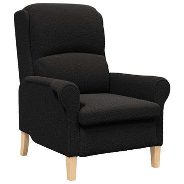 vidaXL Sessel Schwarz 76 x 94 x 102 cm Weiches Sherpa-Gewebe