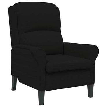 vidaXL Fauteuil Noir 76 x 94 x 102 cm Microfibre