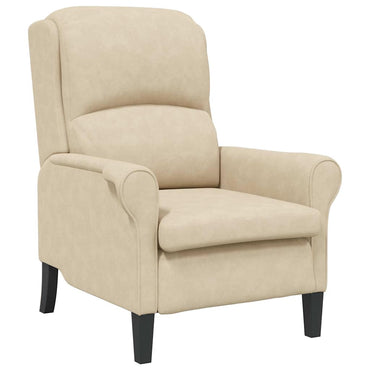 vidaXL Fauteuil Crème 76 x 94 x 102 cm Microfibre
