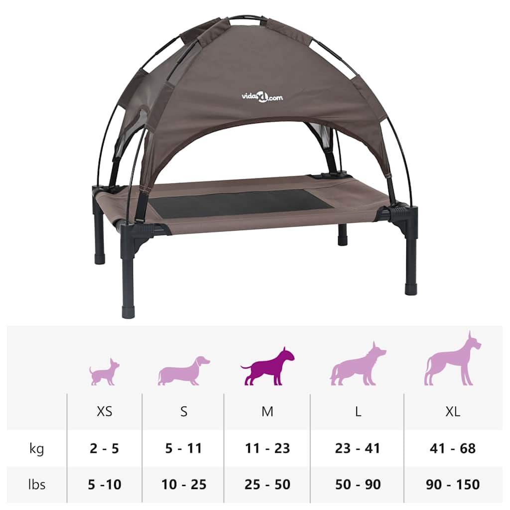 Hundebett Braun 76 x 62 x 70,5 cm Stahl