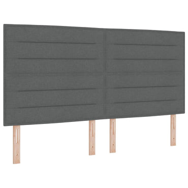 vidaXL Kopfteil mit Kopfteil Dunkelgrau 180 cm Kunstleder