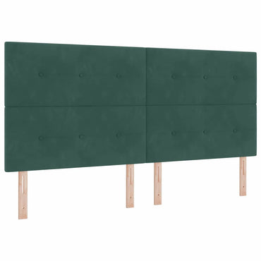 vidaXL Kopfteil mit Kopfteil Dunkelgrün 200 cm Kunstleder