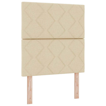 vidaXL Kopfteil mit Kopfteil Creme 80 cm Kunstleder