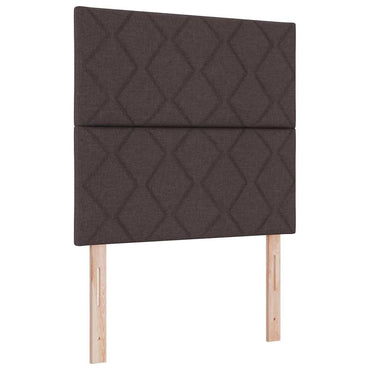 vidaXL Kopfteil mit Kopfteil Dunkelbraun 100 cm Kunstleder