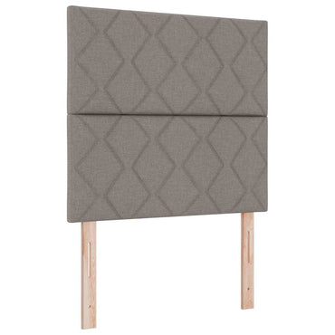 vidaXL Kopfteil mit Kopfteil Taupe 100 cm Kunstleder