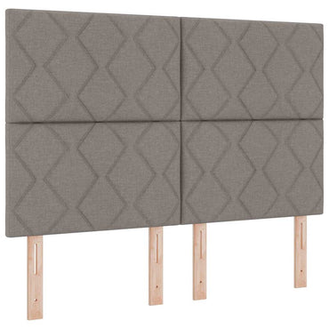 vidaXL Kopfteil mit Kopfteil Taupe 160 cm Kunstleder