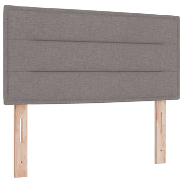 vidaXL LED Kopfteil mit LED-Lichtleisten Taupe 80 cm Polyester