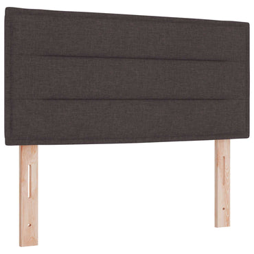 vidaXL LED Kopfteil mit LED-Lichtleisten Dunkelbraun 100 cm Polyester