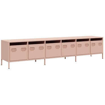 vidaXL TV-Schrank Rosa 202x39x43,5 cm Kaltgewalzter Stahl