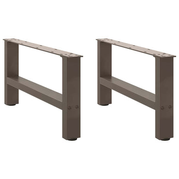 vidaXL Couchtischbeine Naturstahl 2 Stk. 70x(30-31) cm Stahl