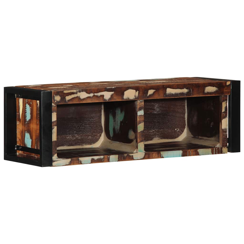 vidaXL TV-Schrank Mehrfarbig 80x30x25 cm Altholz Massiv