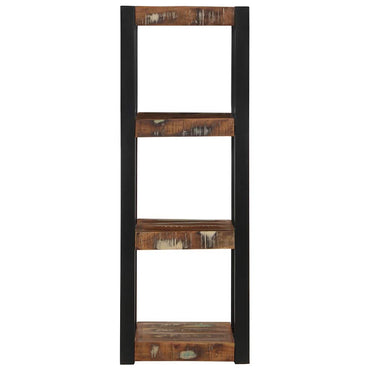 vidaXL Wandregal Mehrfarbig 35x35x100 cm Altholz Massivholz