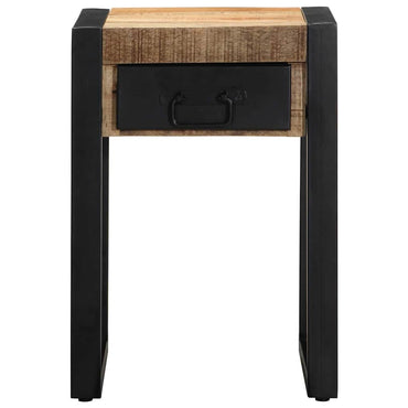 vidaXL Beistelltisch 35x35x50 cm Raues Massivholz Mango
