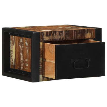 vidaXL Nachttisch Mehrfarbig 40x35x25 cm Altholz Massivholz