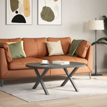 vidaXL Couchtischbeine X-Form 2 Stk. Anthrazit 70x(42-43) cm Stahl