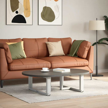 vidaXL Couchtischbeine T-Form 2 Stk. Weiß 60x25x(30-31) cm Stahl