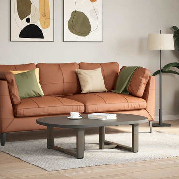 vidaXL Couchtischbeine T-Form 2 Stk. Naturstahl 60x25x(30-31) cm Stahl