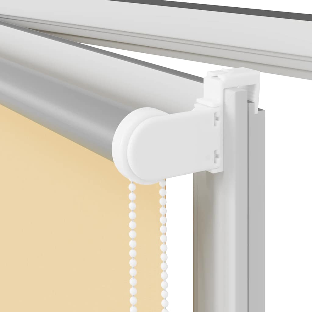 vidaXL Verdunkelungsrollo Beige 125x230 cm Stoffbreite 121,6 cm