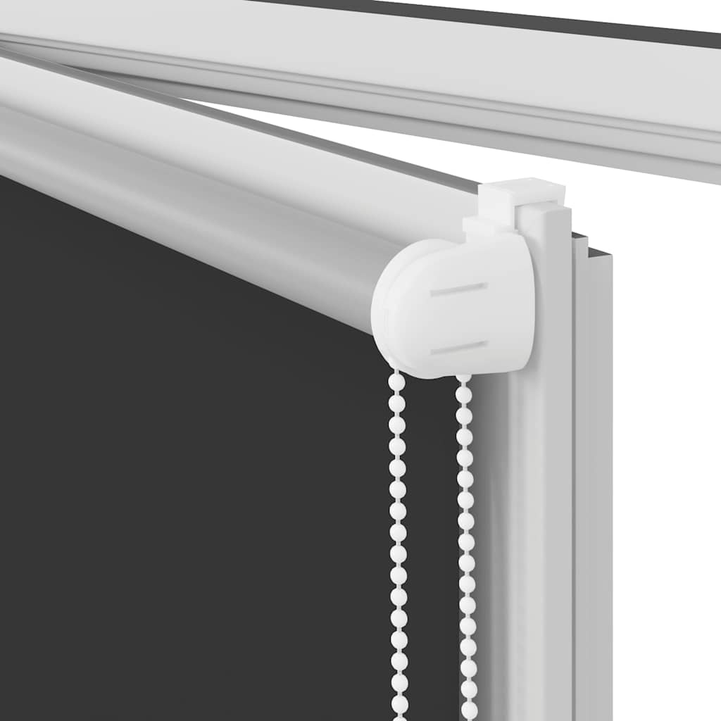 vidaXL Verdunkelungsrollo Schwarz 105x150 cm Stoffbreite 100,7 cm