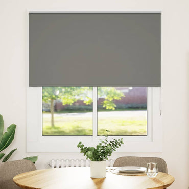vidaXL Verdunkelungsrollo Grau 130x175cm Stoffbreite 126,6cm Polyester
