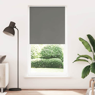 vidaXL Verdunkelungsrollo Grau 100x210cm Stoffbreite 95,7 cm Polyester