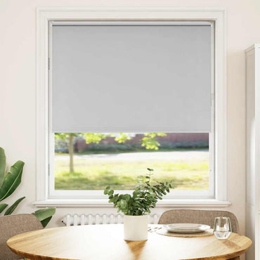 vidaXL Verdunkelungsrollo Hellgrau 100x175 cm Stoffbreite 95,7cm