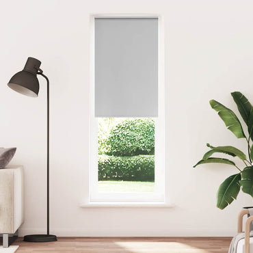 vidaXL Verdunkelungsrollo Hellgrau 75x210 cm Stoffbreite 70,7 cm