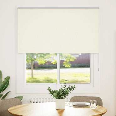 vidaXL Verdunkelungsrollo Cremeweiß 140x175cm Stoffbreite 136,6cm
