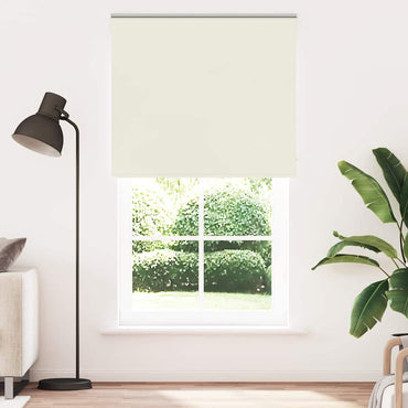 vidaXL Verdunkelungsrollo Cremeweiß 125x210cm Stoffbreite 121,6cm
