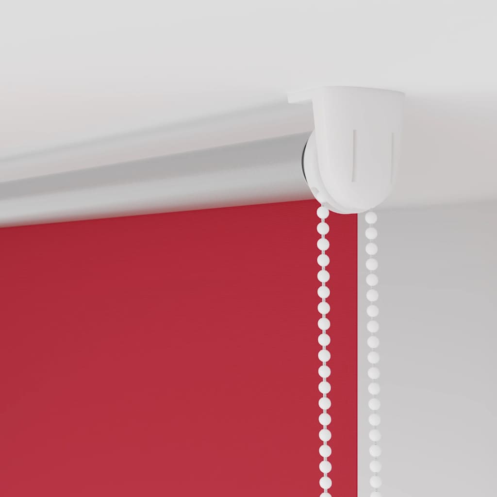 vidaXL Verdunkelungsrollo Rot 90x210 cm Stoffbreite 85,7 cm Polyester