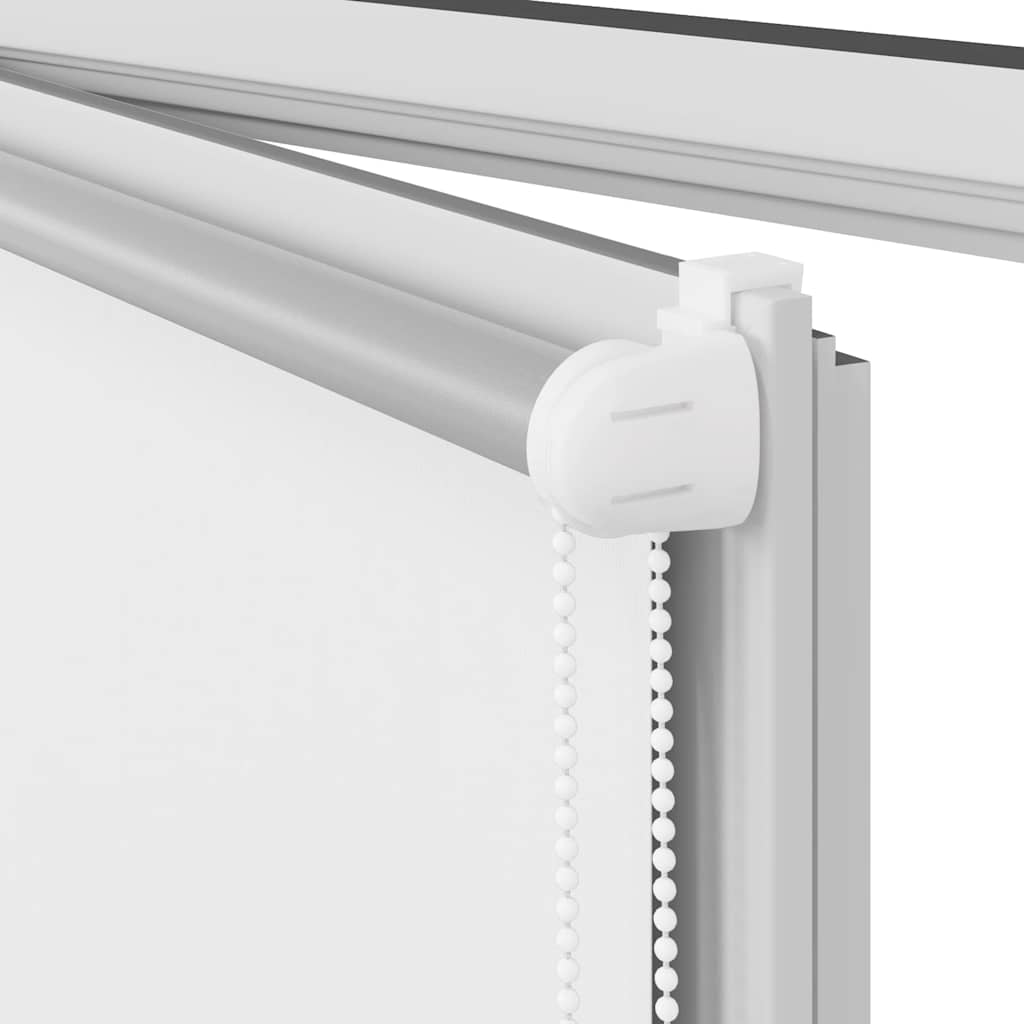 vidaXL Verdunkelungsrollo Weiß 110x130cm Stoffbreite 105,7cm Polyester