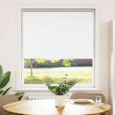 vidaXL Verdunkelungsrollo Weiß 90x150cm Stoffbreite 85,7 cm Polyester