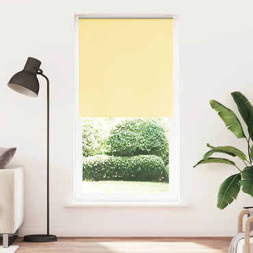 vidaXL Verdunkelungsrollo Gelb 95x210 cm Stoffbreite 90,7 cm Polyester