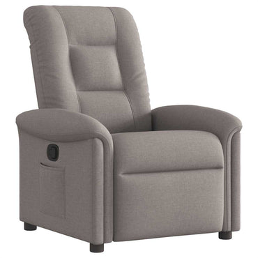 vidaXL Relaxsessel Taupe Stoff