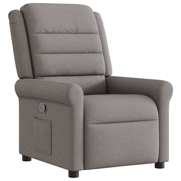 vidaXL Fauteuil relax Taupe Tissu
