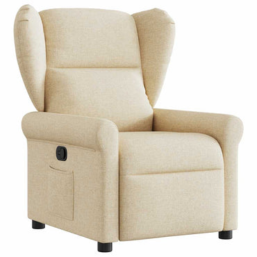 vidaXL Relaxsessel Creme Stoff