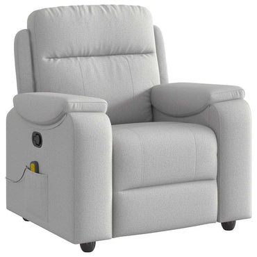 vidaXL Massagesessel Wolkengrau Stoff