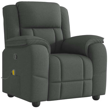 vidaXL Massagesessel Dunkelgrau Stoff