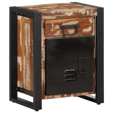 vidaXL Nachttisch Mehrfarbig 40x30x50 cm Altholz Massiv