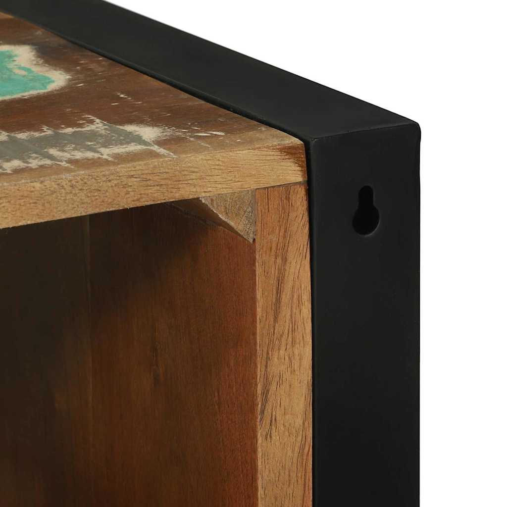 vidaXL Badezimmerschrank mit Regal Braun Massives upgecyceltes Holz