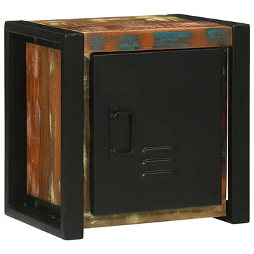 vidaXL Badezimmerschrank mit Regal Braun Massives upgecyceltes Holz