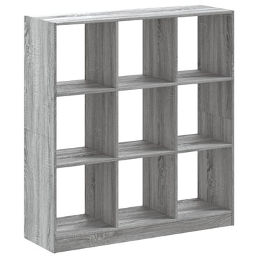 vidaXL Bücherregal Grau Sonoma 102x32x108 cm Holzwerkstoff